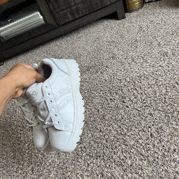 Vintage Soho Size 6 Platform Sneakers Women White 90s Y2K Platform Chunky - Picture 6 of 12